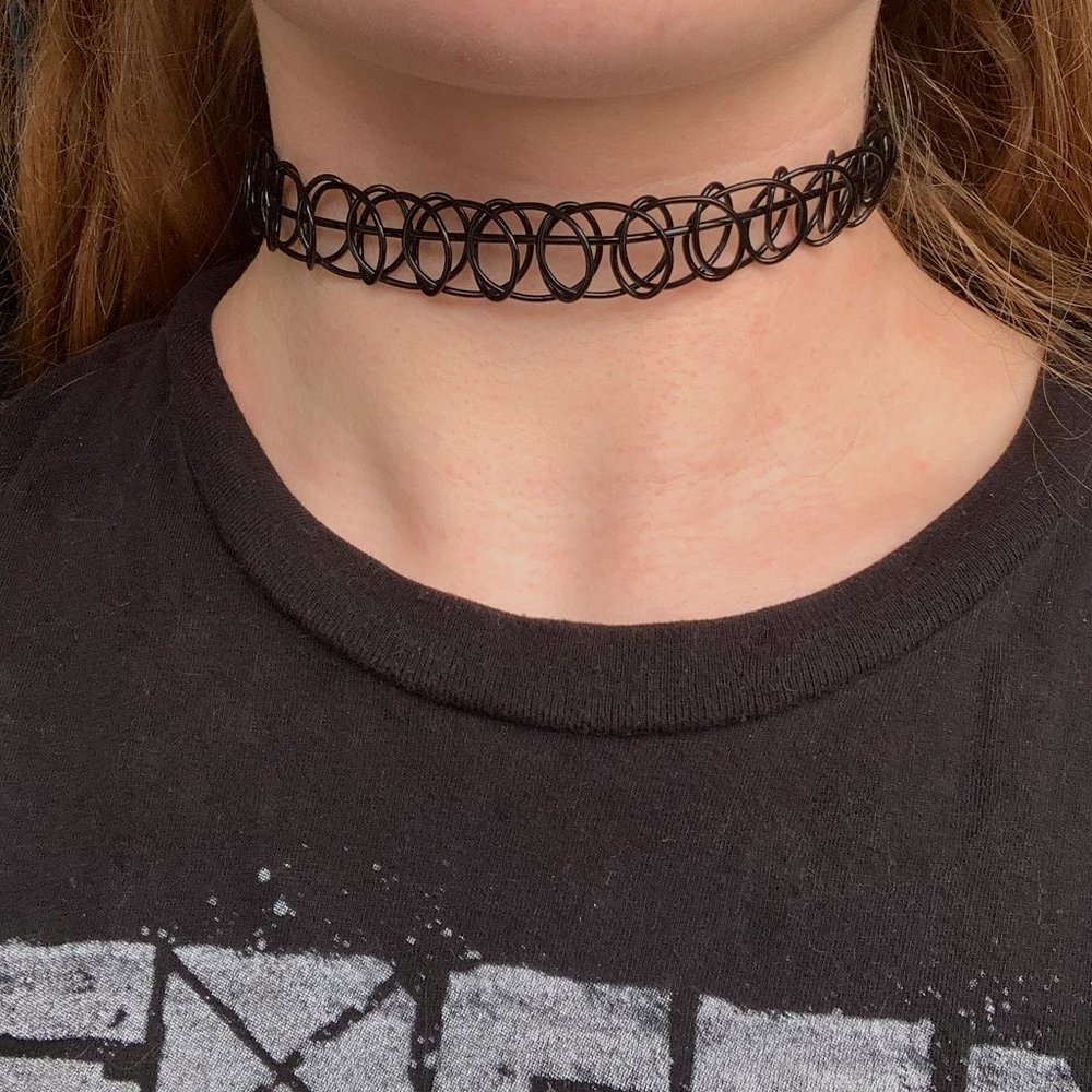 2𝖋𝖔𝖗$30 Vintage Black Metal Choker